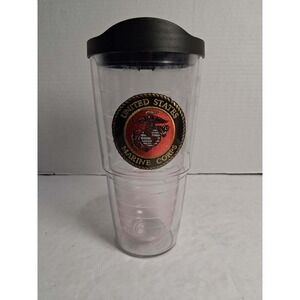 Tervis Tumbler 24 oz United States‎ Marine Corps Insulated Cup Lid Made in USA